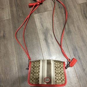 Coach Tan/brown crossbody! NWOT